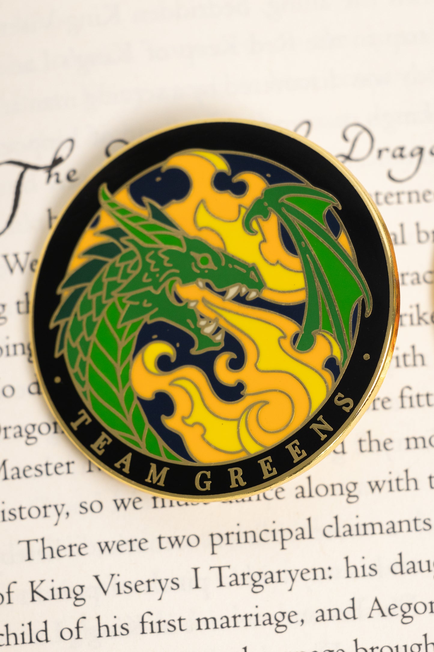 TEAM GREENS ENAMEL PIN