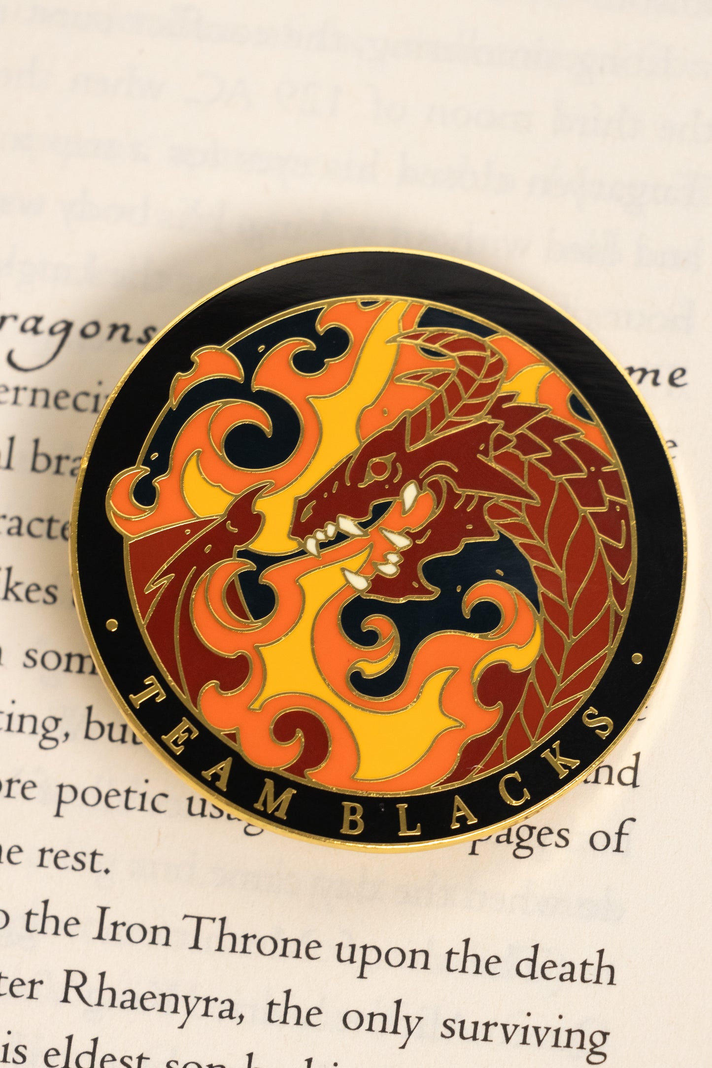 TEAM BLACKS ENAMEL PIN