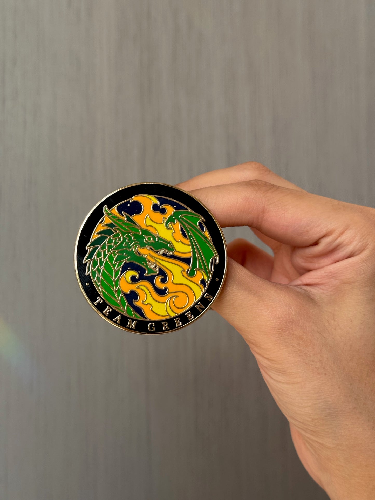 TEAM GREENS ENAMEL PIN