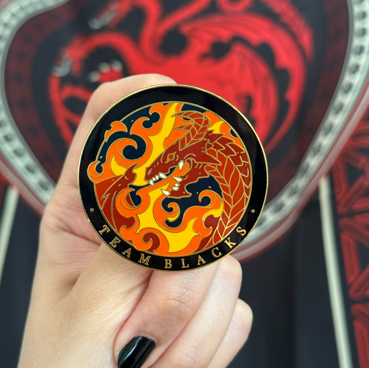 TEAM BLACKS ENAMEL PIN